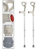 FMXYMC 2Pcs Walking Aid Underarm Forearm Crutch Adjustable Disability Arm Cuff Stabilizing Crutches