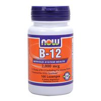 Now Foods B-12 2000 mcg - 100 Lozenges 5 Pack