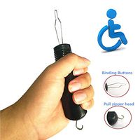 Button Hook -Button Assist Device with Comfort & Wide Grip - Shirt & Coat Buttoner for Limited Dexterity & Mobility