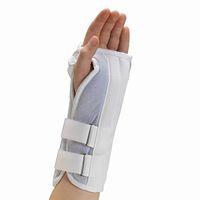 OTC Kidsline Wrist Splint Soft Foam Adjustable Support, White (Left Hand), Youth