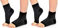ASRocky Foot Sleeves Plantar Fasciitis Compression for Men & Women Sleeve Socks Support Arch Ankle Anti Fatigue Swelling Plantar Fasciitis Relief (Lg/XL - 2 Pairs)