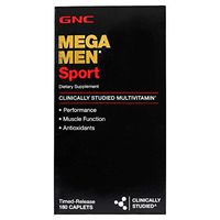 GNC Mega Men Sport Daily Multivitamin for Performance, Muscle Function, and General Health -180 Count