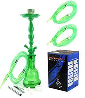 3-Hose 24" Sharing Hookah Color Paradox Modern Design Glass Vase Complete Set Shisha Nargile: Premium Quality
