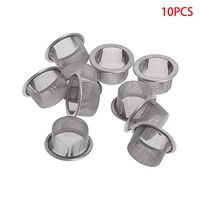 Yziss 10Pcs Tobacco Smoking Pipe Metal Filter Screen Steel Mesh Concave Bowl Style for Crystal Smoking Pipes Use
