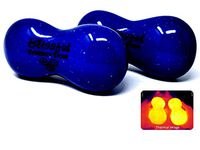 Blissful (Starlight)(Set of 2) Synergy Stone - Contoured Hot Stone Massage Tools - Deep Heat for Muscle Tension Relief - Relaxing and Therapeutic - Ultra-Smooth for on Skin with Oil or Over Clothes