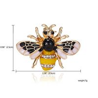 Wholesale Insect Bee Pearl Crystal Rhinestone Enamel Brooch Pin Women Jewelry Daily Popular Fashion Creation Aesthetic Party Girls Woman | Choose Style - 15