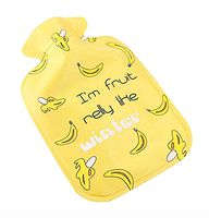 2016 New Style Creative Mini Hot Water Bottle/Hand Warmer, 300ML, Yellow Bananas