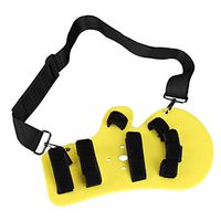 JOEPET Finger Splint Fingerboard, Finger Separator Orthotics, Hand Wrist Training Orthosis, Spasm Extension Board Splint Apoplexy Hemiplegia Training Support (Yellow)