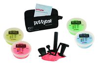 CanDo 10-2828 Puttycise Theraputty with Bag and Putties, 4 x 6 oz, Yellow-Blue, 5-Tool Set
