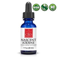 Certified Organic Premium Nascent Iodine Supplement by CBD Scientific - Deep-Earth Sourced Micro-Colloidal | Supports & Detoxifies Thyroid | Help Boost Metabolism, Focus & Energy 1,950 mcg per Serving
