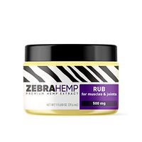 ZEBRA HEMP Natural Joint & Muscle Pain Discomfort Relief Rub/Cream/Salve - 500 mg