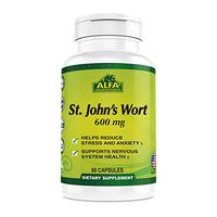 Alfa Vitamins® St. John's Wort capsules - Stress Relief - Anxiety Dietary Herbal supplement - 60 Capsules