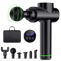 FYLINA Massage Gun, Deep Tissue Percussion Muscle Massager, 20 Speed Levels Handheld Muscle Massage Gun for Pain Relief and Full Body Recovery, with 6 Heads and Carry Case, Up to 6 Hours Working Time