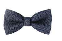 Burlap Bow ties - Hemp Bowties Mens (Navy)