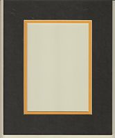 22x28 Black & Sun Yellow Double Picture Mats or Photography Matting Bevel Cut for 18x24 Pictures