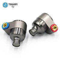TIN Audio T2 3.5mm in Ear Earphone Double Dynamic Drive HiFi Earphone Metal Earphone MMCX Detachable Headset