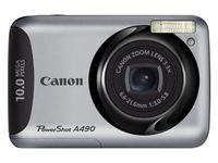 Canon PowerShot A490 10.0 MP Digital Camera with 3.3x Optical Zoom and 2.5-Inch LCD