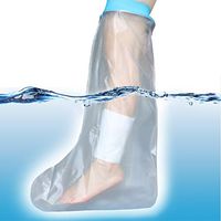 [Upgraded]Waterproof Leg Cast Wound Cover Protector for Adult, Leg Cast Sleeve Bag Covers for Broken Foot, Ankle, Reusable Bandage Cover Dressing Protector for Shower Bath Swimming (Medium)