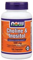 Choline & Inositol 500 mg - 100 Capsules by NOW Foods