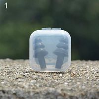 2 Pcs Silicone Ear Plugs Comfortable Anti Noise Snore Study Sleep Earplugs for Sleeping, Snoring, Studying, Loud Events, Traveling and Concerts Noise Reduction Insulation Protection - Black