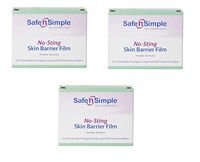 Safe n' Simple Skin Barrier No-Sting Wipes, 25 Count (3 Pack)