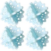 Washing Machine Lint Trap,Washing Machine Hair Removal Device Clothes Clean Laundry Ball Retaining Filter,Laundry Liners,Blue-4PC,Home Decor