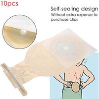 YITIAN Colostomy Bag, 10 Pcs Ostomy Bags with for Colostomy Ileostomy Stoma Care,Cut-to-Fit Colostomy Ostomy Bags,Cut to Fit 20-65MM
