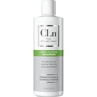 CLn Physician-Developed Therapeutic Body Wash for Skin Prone to Eczema (Atopic Dermatitis), Rash, Folliculitis (Ingrown Hairs, Razor Bumps), Acne, and Infection, 8 oz.