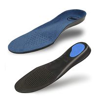 FITSAN Arch Support Insoles,Plantar Fasciitis Orthotics,Shock Absorption Inserts for Walking,Breathable Shoe Cushioning for Foot Pain Flat Feet (1 Pair Blue, Men's(2-4.5)/Women's(4-6.5))
