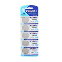 Liobaba 5PCS/1 Card CR2032 3V Battery Cell Coin Battery Environmental Protecting Lithium Button Battery for Watches Toys Calculator