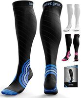 Compression Socks for Men & Women (20-30 mmHg) - Anti DVT Stockings - Varicose Veins - Running - Nurses - Shin Splints Calf Pressure Support - Pregnancy - Flight Travel - L/XL
