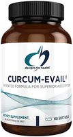 Designs for Health Curcum-Evail - Bioavailable Turmeric Curcumin & Proprietary Curcuminoid Blend with Turmeric Oil, Maximum Absorption to Support a Healthy Inflammatory Response (60 Softgels)