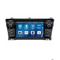 2 two Din 7inch Car DVD player with GPS navigation,free map, audio Radio stereo,USB/SD,AUX,Bluetooth/TV,touch screen for TOYOTA COROLLA 2014