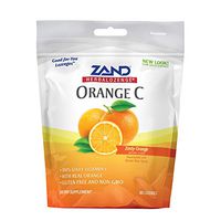 Zand HerbaLozenge Orange C | Vitamin C Lozenges w/ Herbal Extract Blend for Soothing Throat | No Corn Syrup or Cane Sugar | Family Size, 80 Loz.