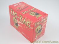 Zig Zag Red Regular Cigarette Rolling Papers Box 100
