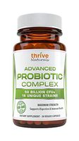 Thrive Naturals Advanced Probiotic Complex - 50 Billion CFU's 16 Unique Strains - Probiotic - Supports Digestive & Immune Health - 30 Capsules - 1 Month Supply