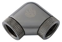 Bitspower G1/ 4 Inch Sled Dual Rotary (360 Degrees Rotation) 90 Degree Corner Extender Sparkle Black