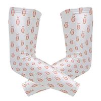 Sleeping Owl Gifts Pink Unisex Arm Sleeve,UV Protection Arm Compression Sleeve, Skin Protection Sport Arm Cooler Sleeve for Running Hiking Jogging Motorcycling Climbing Camping