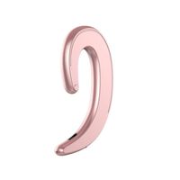 Bone Conduction Bluetooth Headphones, Non Ear Plug Wireless Earphones Noise Cancelling Headset Earhook Sports Earpieces W/Mic Handsfree Painless Wearing Music Earbuds for Running Driving (Rose Gold)