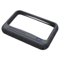 Rectangular Handheld Magnifier, 2X LED, 2""x4"", Gray, Sold as 1 Each