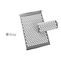 LHY Yoga Mat Massage Cushion Acupuncture Sets Relieve Stress Back Pain Acupressure Mat Pillow Massage Relaxation,Gray