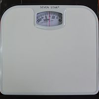 SevenStar Mechanical Bathroom Scale (White)