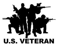 U.S. Veteran Military Army Marines Navy Hero Support Our Troops Decal Notebook Car Laptop Art Vinyl Bumper Sticker Decal