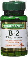 Nature's Bounty Vitamin B-2 100 mg, 100 Coated Tablets (Pack of 4)