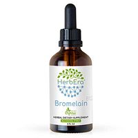 Bromelain B120 Alcohol-Free Herbal Extract Tincture, Super-Concentrated Wildcrafted Bromelain, Pineapple (Ananas comosus) (4 fl oz)