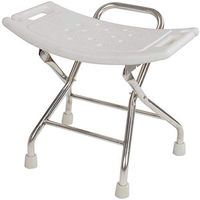 LINYUYI Height Adjustable Bathtub & Shower Stool,Stainless Steel Collapsible Old People Bath Chair,Nonslip Stool