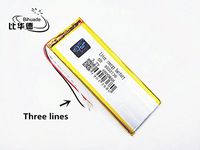 BIHUADE 3 line 3.7V 4000MAH 3552136 Lithium Polymer Li-Po Rechargeable Battery for DIY Mp3 MP4 MP5 GPS