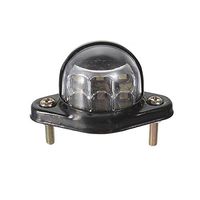 Funnytoday365 12V 6 Led Number Plate License Light Lamp Trailer Truck Lorry Waterproof Reflector Metal Shell