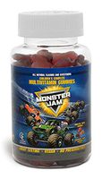 MONSTER JAM Kids & Toddlers Gummy Complete Daily Multivitamins by Guardian Essentials. MONSTER TRUCK SHAPES! Soft texture, 3 great berry flavors! Kid & parent approved! Vegetarian, vegan. (70 count)