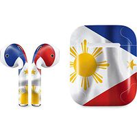 Skinit Decal Audio Skin for Apple AirPods with Lightning Charging Case - Officially Licensed Skinit Originally Designed Philippines Flag Design